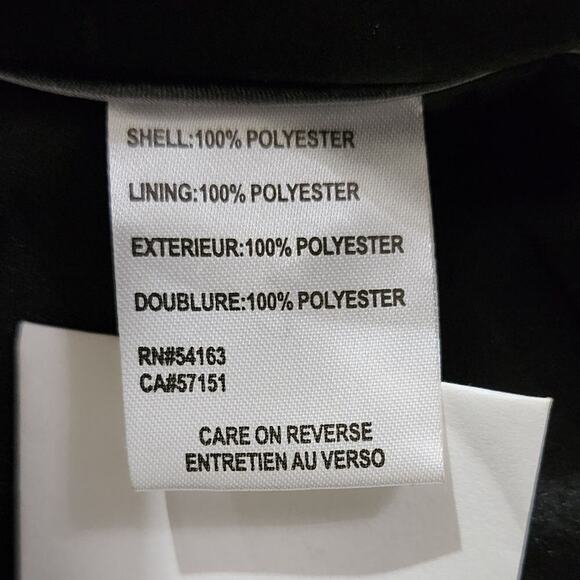 Calvin Klein Black nubby basketweave shawl collar coat ladies size large new!!!‎ - Picture 6 of 8